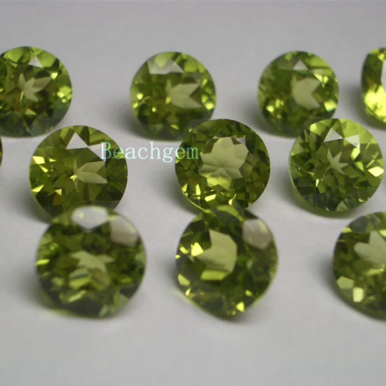 Lose Edelstein Oval 4X6mm Peridot für Schmuck