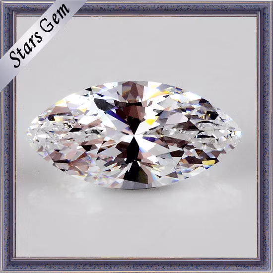 Lose Schmuck-Edelstein Aaaaa, weißer Marquise-Schliff, CZ